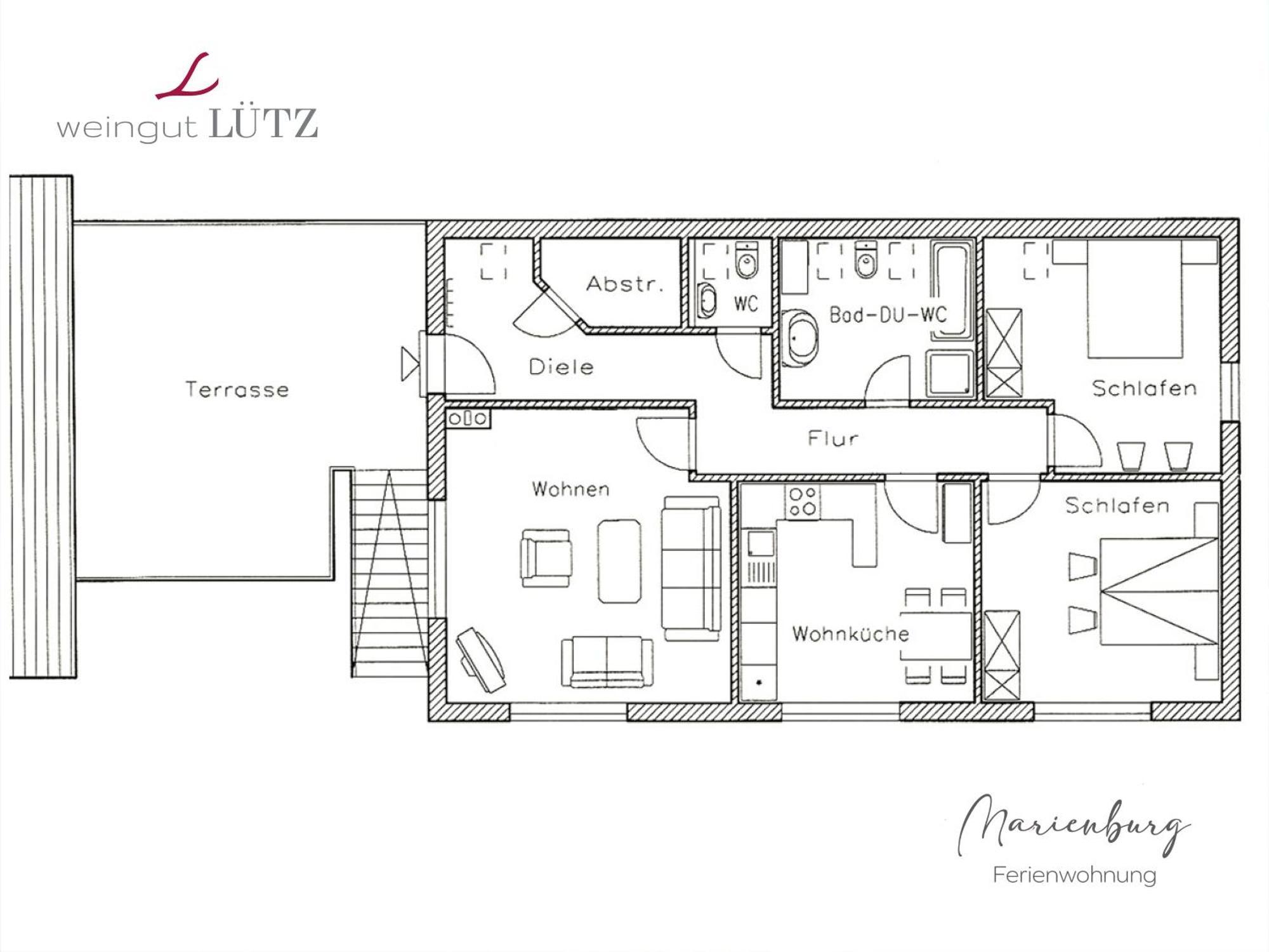 Ferienweingut Luetz Apartment Punderich Bilik gambar